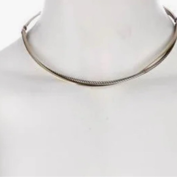 David Yurman Jewelry - DAVID Yurman Two-Tone Crossover Cable
Necklace